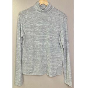 NWT Universal Thread Heather Gray Metallic Glitter Thread Cowl Turtleneck Shirt